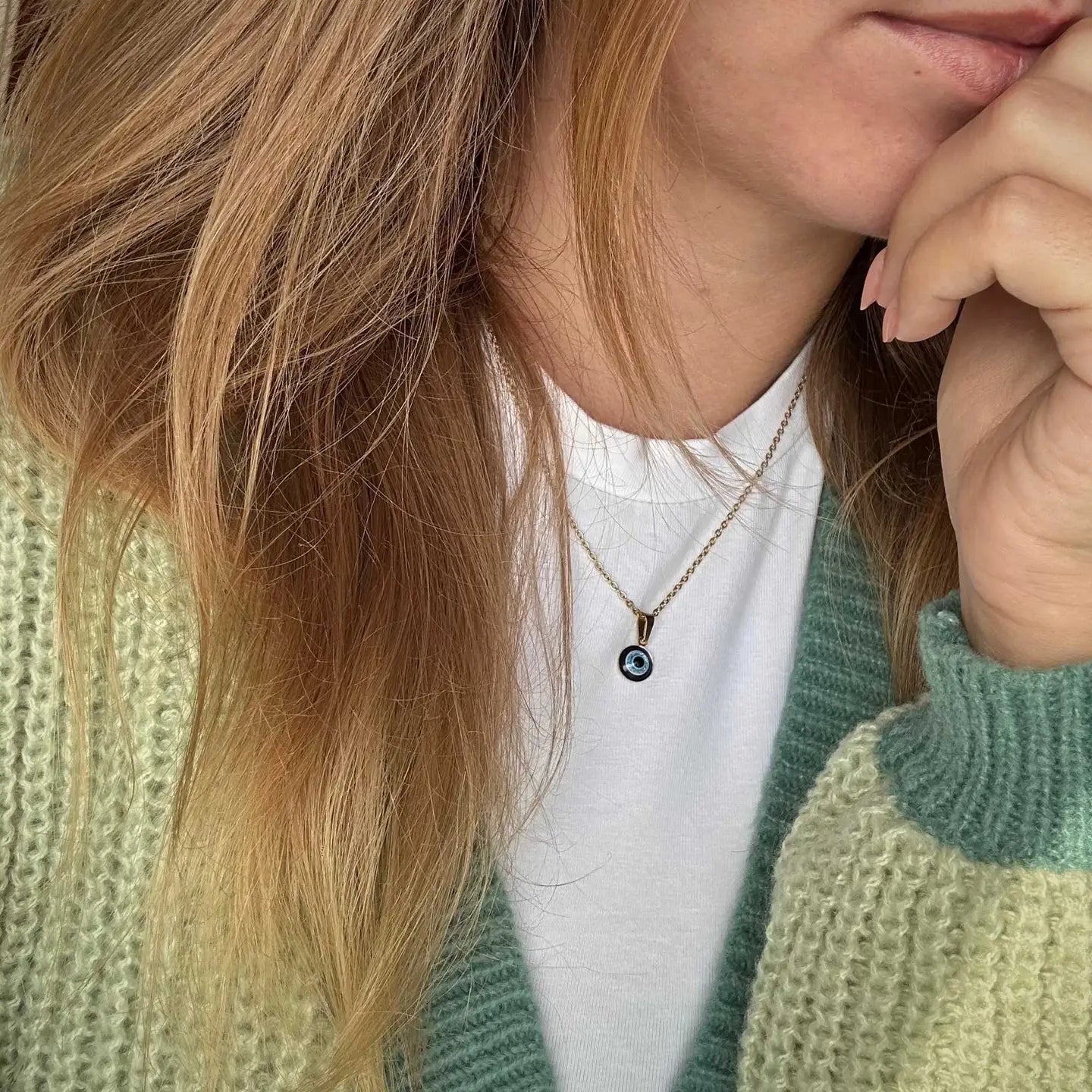 Tiny Evil Eye Necklace