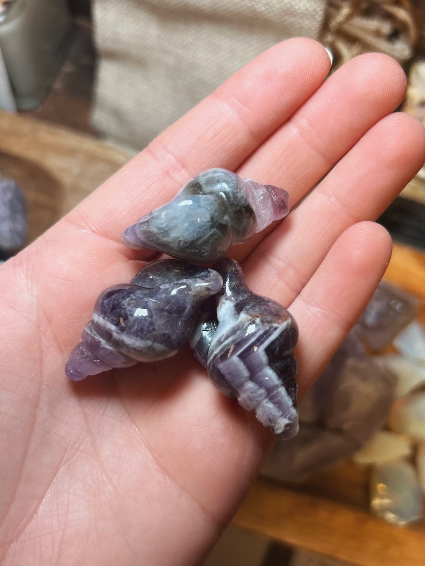 Sea Shell Crystal- Amethyst