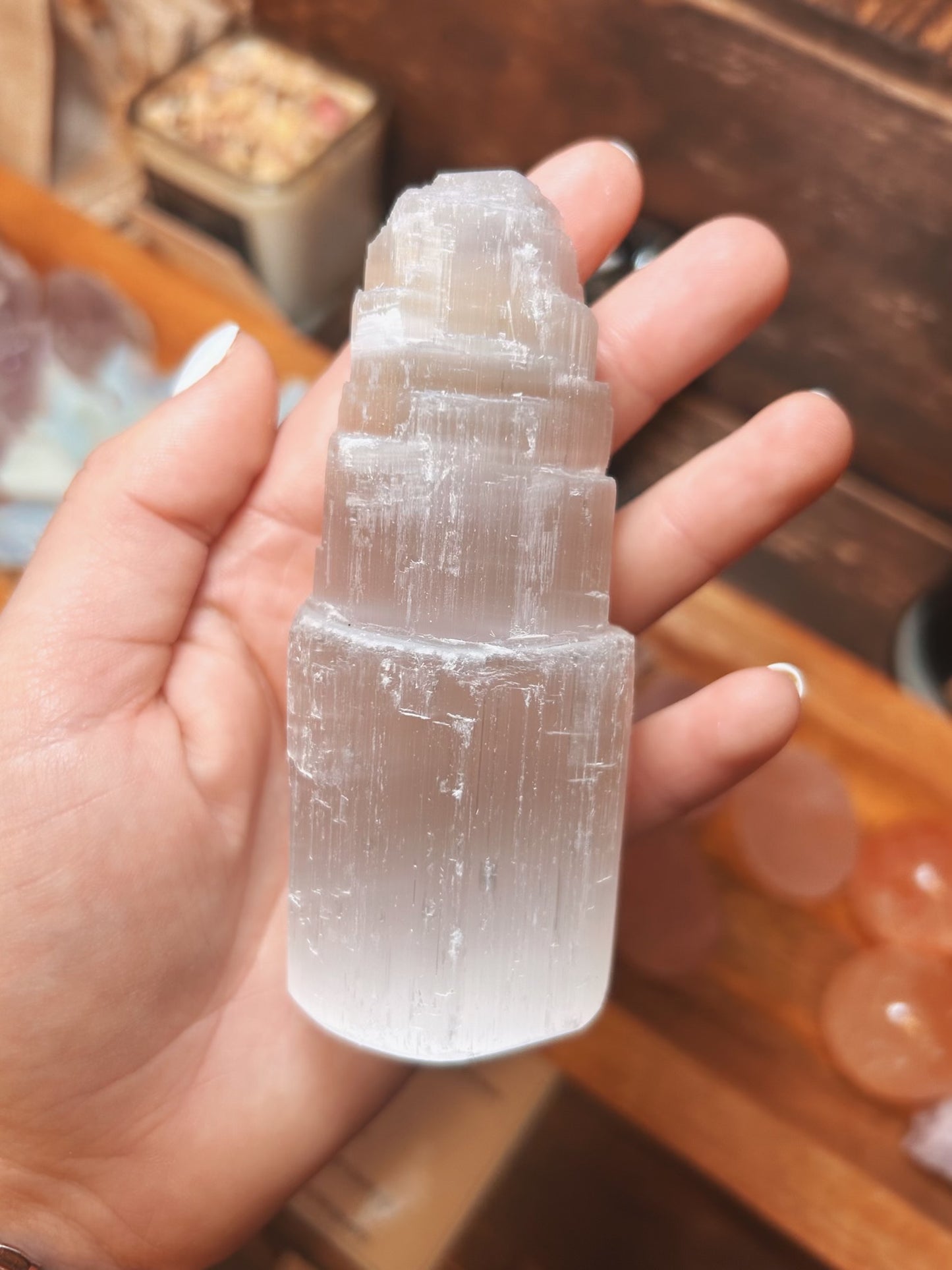 Selenite Crystal Tower 4”