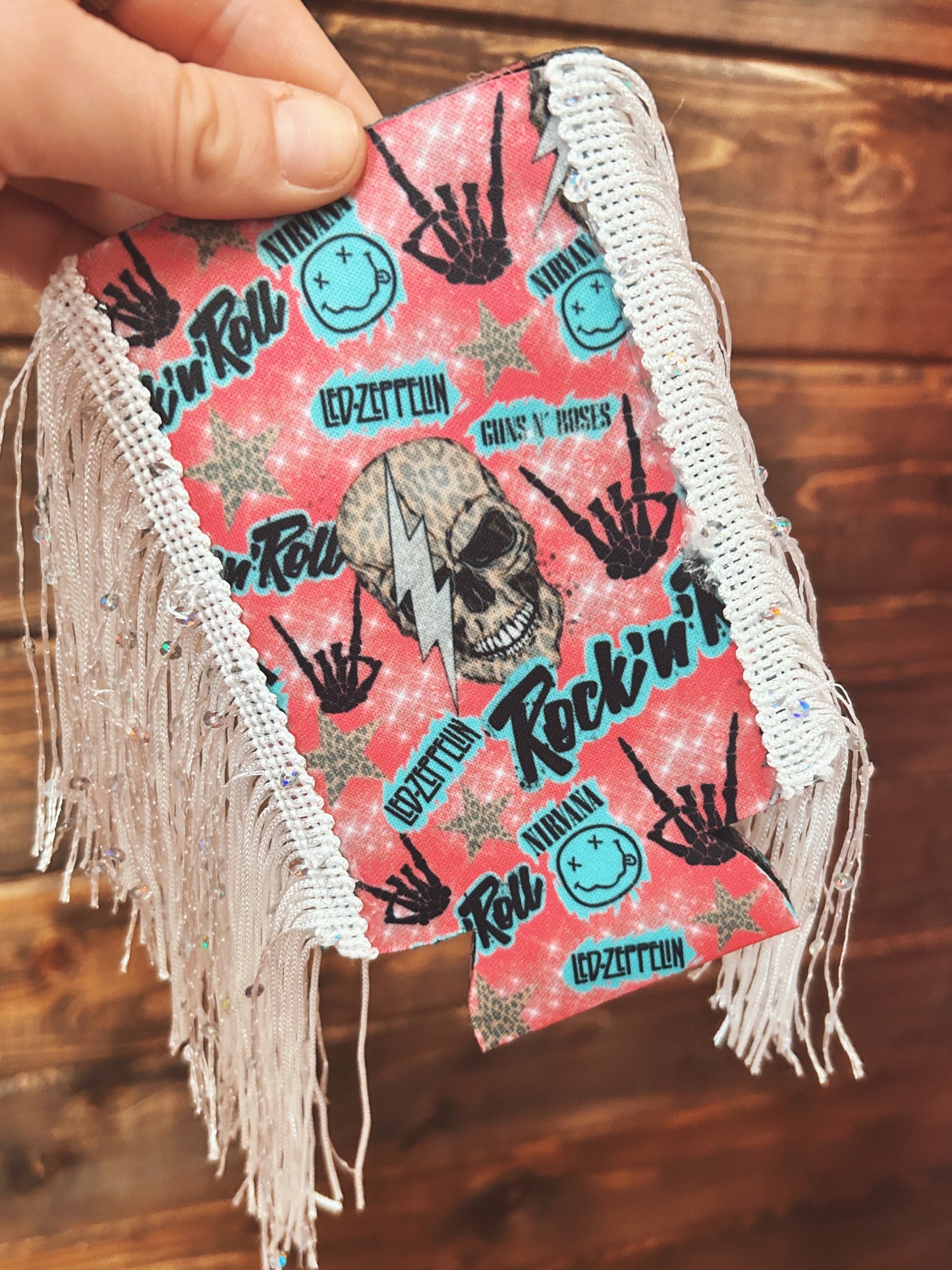 Rock n’ Roll Slim Fringe Koozie