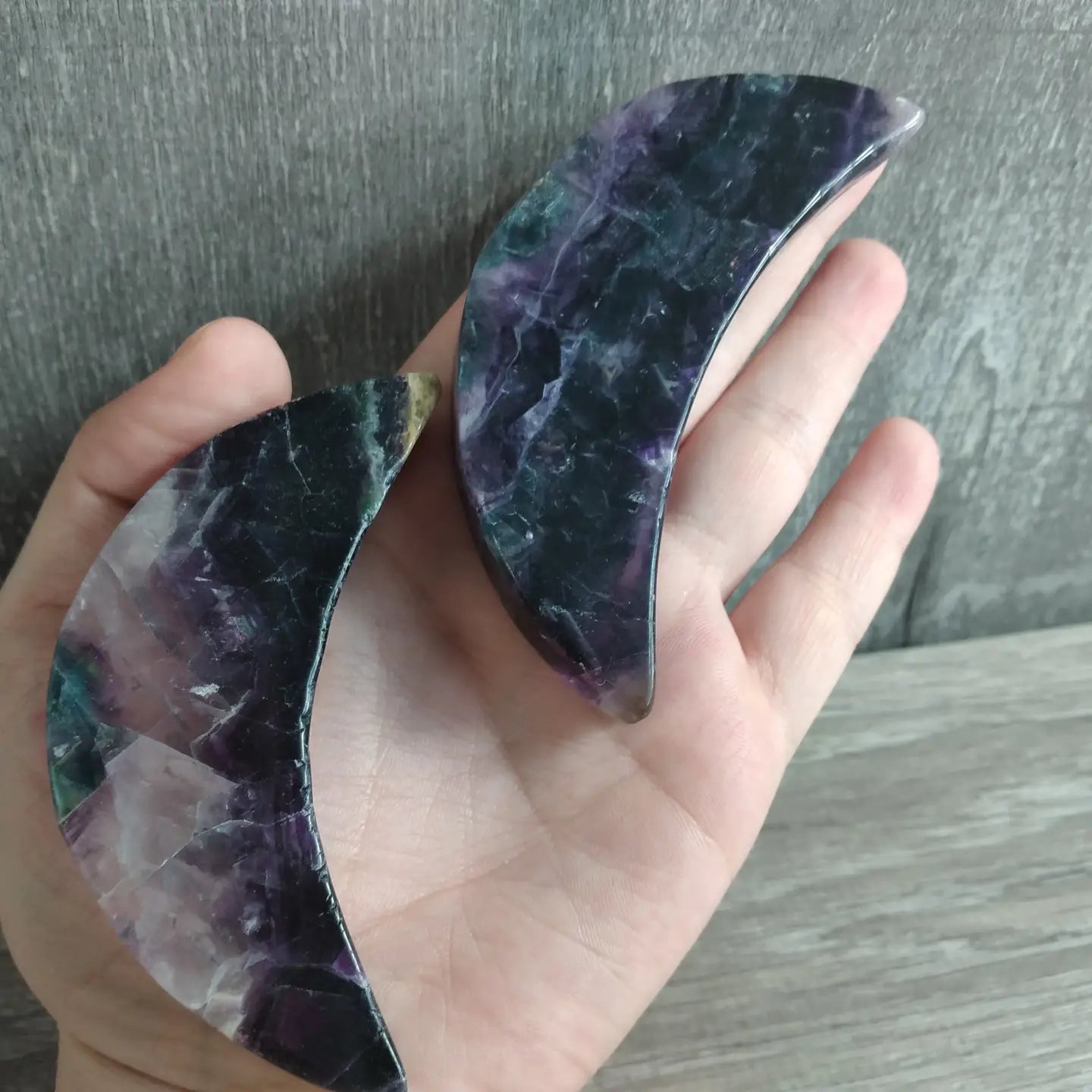 3” Fluorite Moon