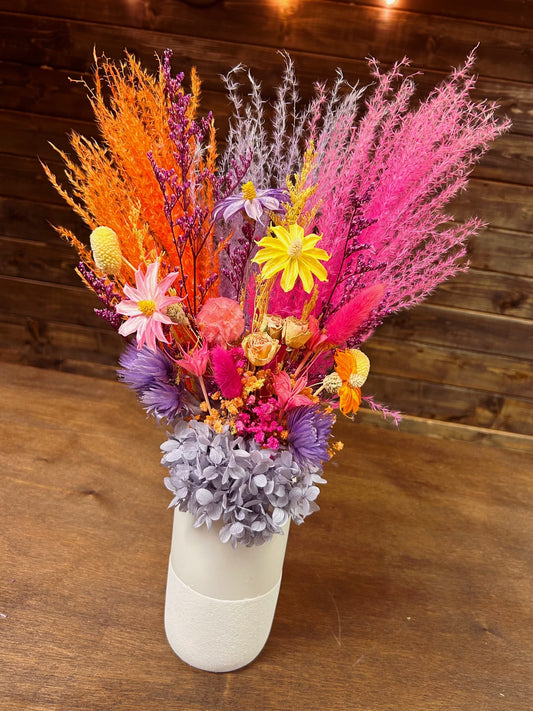 Bright Spring Arrangement w/vase included