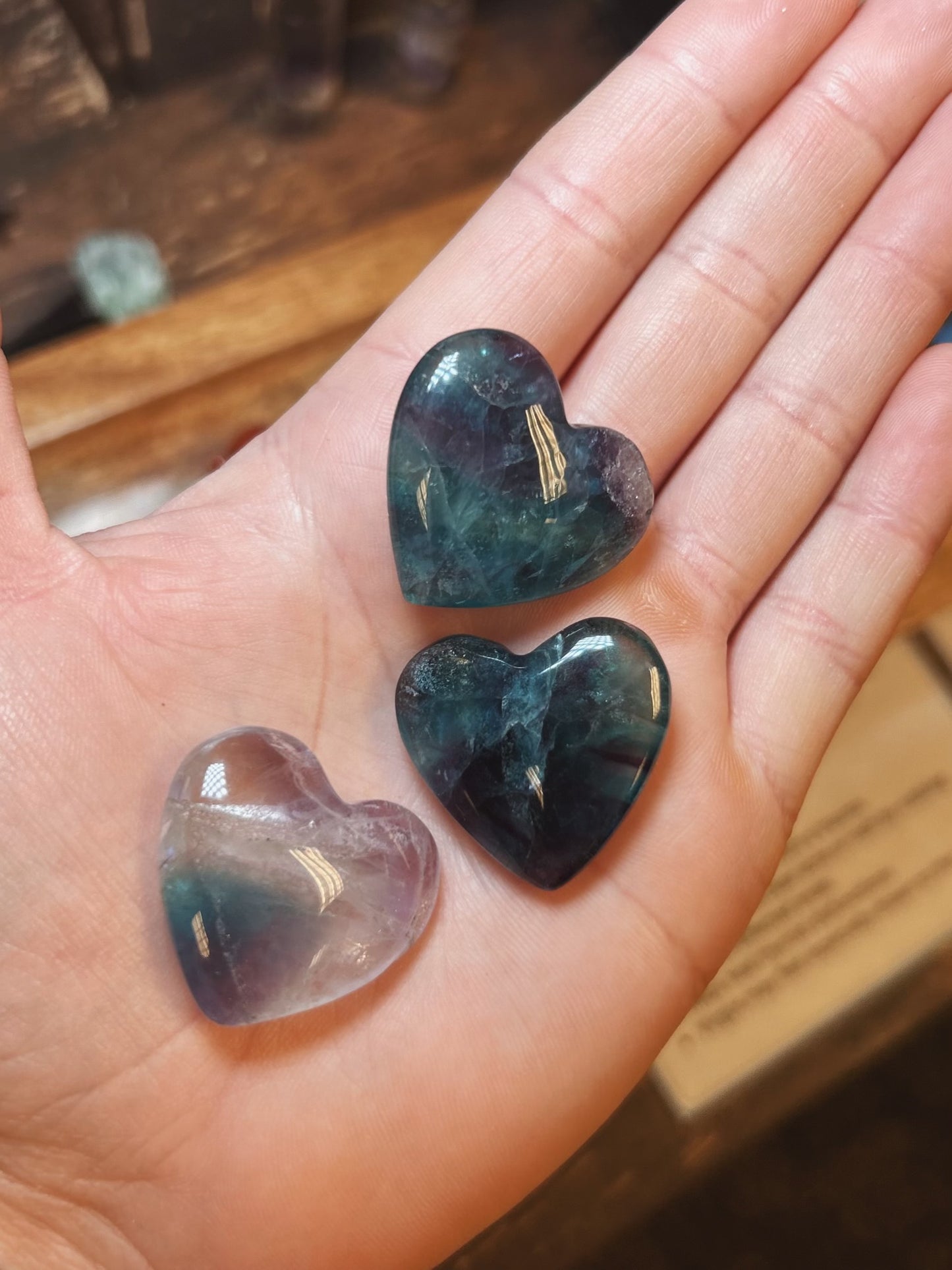 Fluorite Heart Crystal