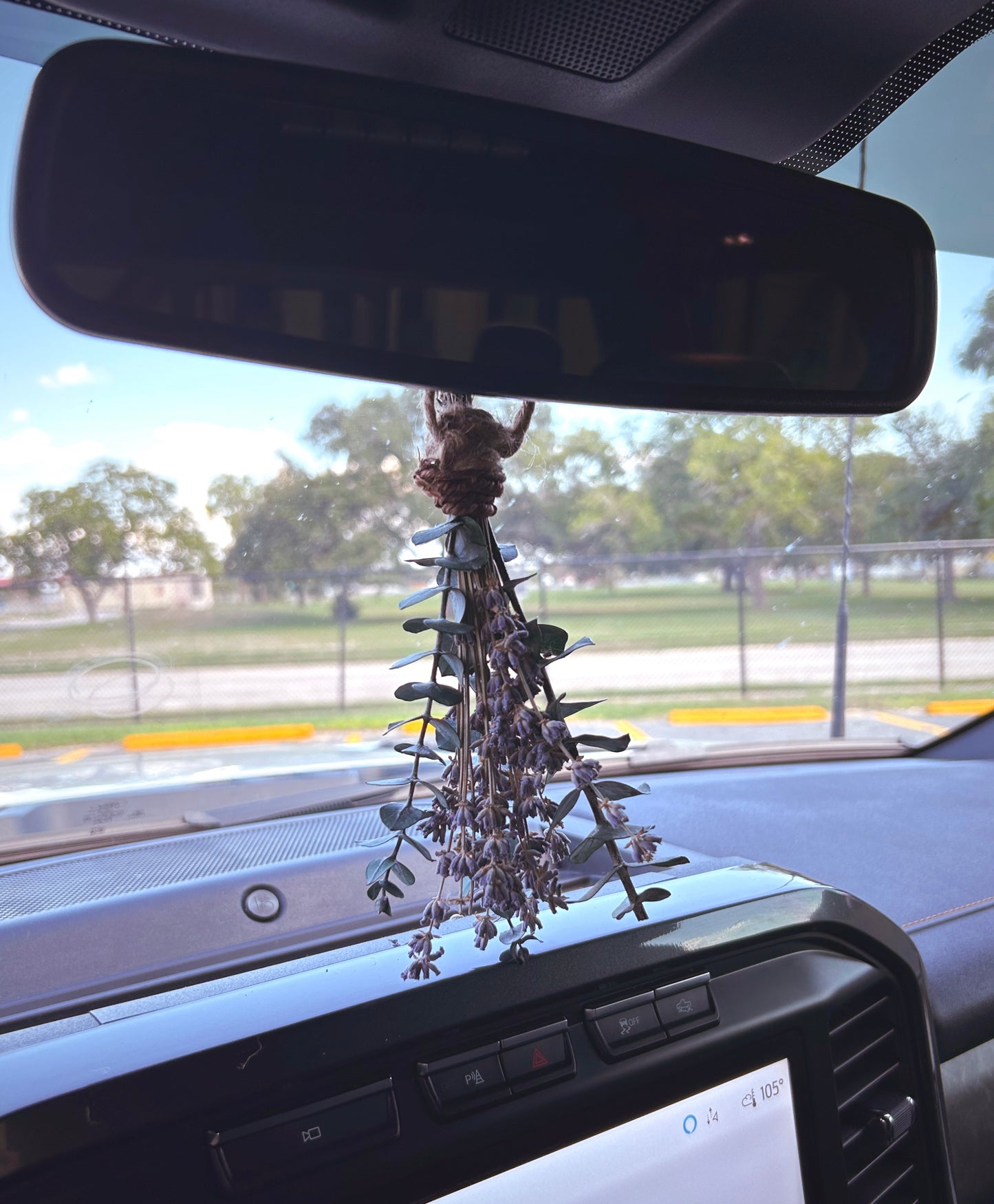 Eucalyptus & Lavender Rear View Mirror Hanger